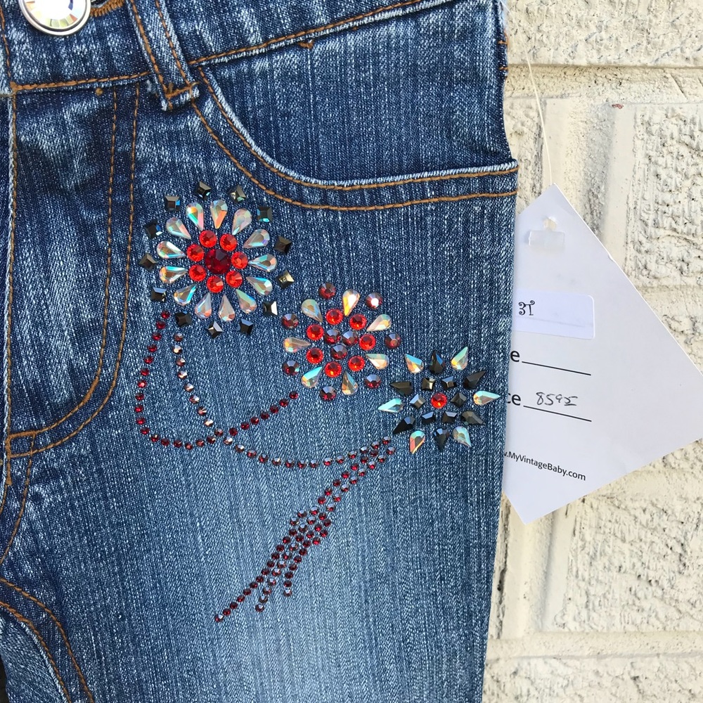 NEW My Vintage Baby Embellished Toddler Jeans - Picture 3 of 8